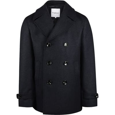 McGregor Peacoat Double Breasted Faded Blue Size: XXL | Double Breasted Coats Outlet | Heren | Zwart
