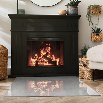 Coloray Vloerplaat Houtkachel - Plaat onder Houtkachel - 100 cm x 70 cm - Kachel Onderplaat - Grijs Vloerplaat Kachel - Plaat Kachel - Onderplaat Kachel - Houtkachel Vloerplaat - Onderplaat
