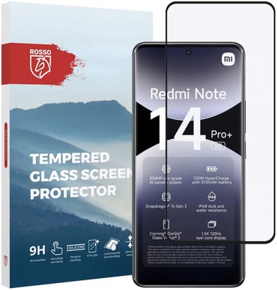 Rosso Screen Protector Geschikt voor Xiaomi Redmi Note 14 Pro Plus | 9H Tempered Glass | Glasplaatje | Beschermlaag | Beschermglas | 9H Hardheid
