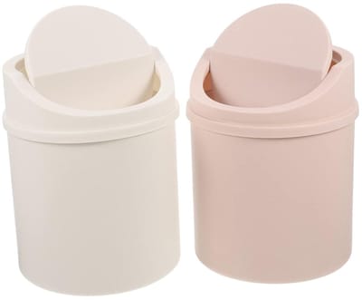 Keukenafvalbakken Met Deksel - Mini Afvalbak - Bureau Opruimen - Schoon Zonder Geurtjes - 2 Stuks - Diverse Kleuren
