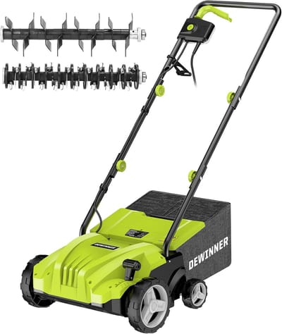 Elektrische verticuteermachine 2-in-1 Gazont onderhoudsapparatuur - 1500 Watt, 32 cm werkbreedte, 30 L opvangbak, instelbare werkdiepte