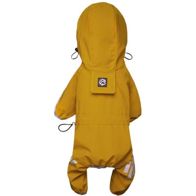 Imperméable pour chien Réfléchissant Imperméable Vêtements pour animaux de compagnie Pour Chihuahua Bichon Maltais Manteau de pluie Chiens de petite et moyenne taille Combinaison Imperméable Salopette pour chiens (Yellow,M) jaune