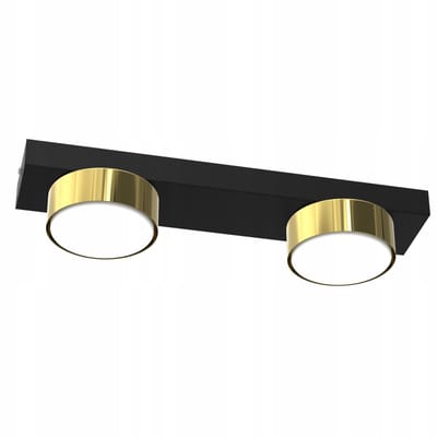 Moderne Zwarte/Gouden Plafondlamp LED GX53 - Stijlvol Nederlands Design