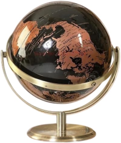 Metalen Globe Decoratie Wereldbol Geografie Onderwijs Thuis Tafeldecoratie Kantoor Huis Decoratie Accessoires