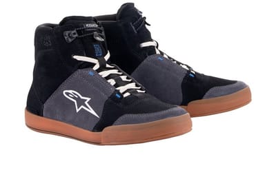 Alpinestars Chrome Shoes Black Asphalt Gum Blue US 8.5 - Maat - Laars