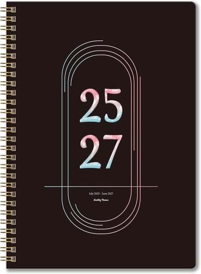 2 Jaar Maandplanner Juli 2025 - Juni 2027 B5 Inclusief Weekplanner en Notitieboekje