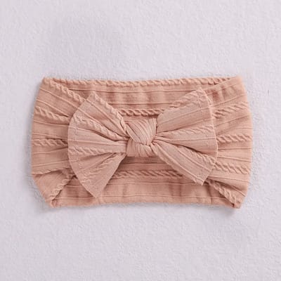 Ychee - Baby Strikje Haarbandje - Meisjes - Hoofdband - 0-3jaar - Roze