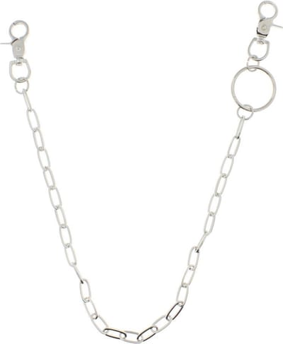 Zac's Alter Ego - Large Oval Links Sleutelhanger - Zilverkleurig