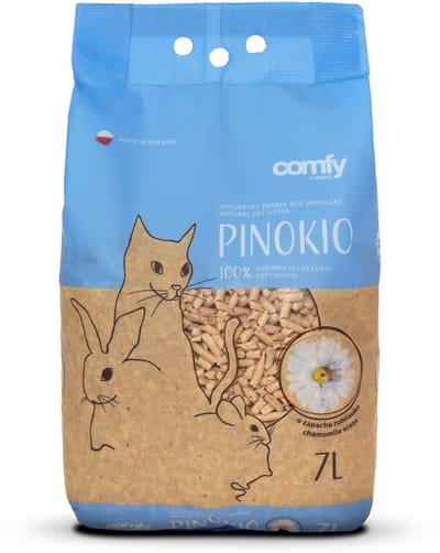 Comfy Houten kattenbakvulling pellets met kamille geur | 7 liter | stofarm
