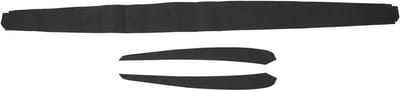 Dashboard Cover Wrap Sticker voor Model Y (2021-2023) - Suède Interieur Deurbekleding en Armsteun Bescherming (Zwart)