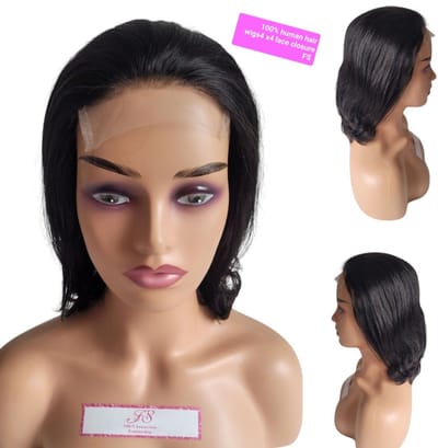 Frazimashop- Braziliaanse Remy golf pruik -16 inch - Braziliaanse pruiken - Braziliaanse haren -100% real human hair - 4x4 lace closure wig