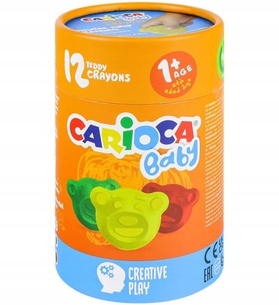 Carioca Misiaki Baby Kleurpotloden - 12 Stuks, Vanaf 1 Jaar
