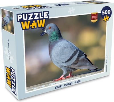 Puzzel Duif - Vogel - Hek - Legpuzzel - Puzzel 500 stukjes