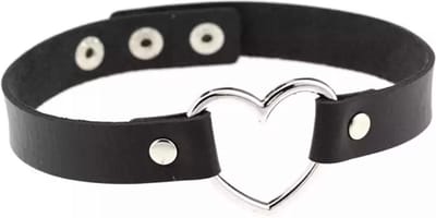 Akyol - Punk hart - Choker -pentagram ketting -ketting voor satan -ketting voor gothics -punk ketting -gothic spullen choker ketting dames - gothic - zwart - 40 cm - 1 stuks – gothic look – dames – punten – sieraad – sieraden