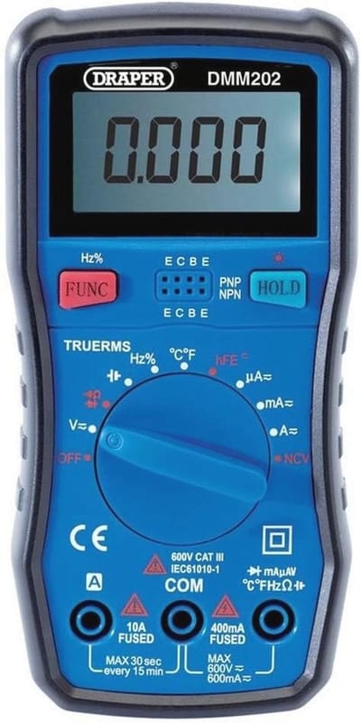 Digitale multimeter met TRMS, temperatuur, en contactloze spanningstest