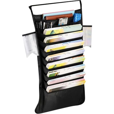 Bureau Hangende Boekentas Oxford Stof Verdikt Multifunctionele Grote Capaciteit Boek Opbergtas white