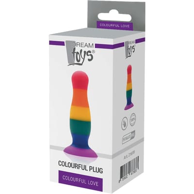 Dream Toys Buttplug COLOURFUL LOVE COLOURFUL PLUG Multicolours