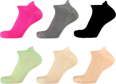 Xtreme Dames Sport Sneakersokken 6pack assorti kleuren maat 36/41