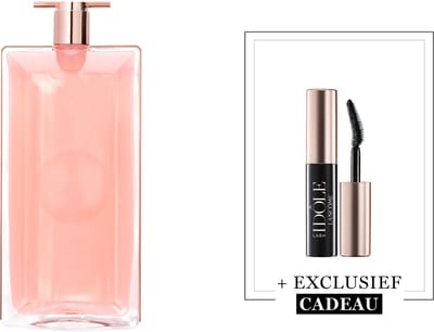 Lancôme Idôle Parfum voor dames + Cadeau - Idôle Eau de Parfum 50ml & Mini Lash Idôle Mascara Zwart 2.5ml Travel Size Cadeau - Navulbare Frisse en Zuivere Bloemige Damesparfum & Mascara - Totaal 52.5ml