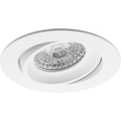 Spot Armatuur GU10 - Proma Delton Pro - GU10 Inbouwspot - Rond - Wit - Aluminium - Kantelbaar - Ø82mm