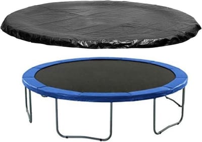 Trampoline Beschermhoes - Rond Afdekzeil - Buiten Beschermen - Waterdicht UV-bestendig - 13FT - Zwart