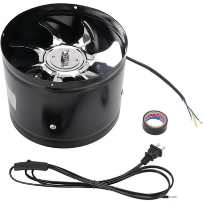 Kanaalventilator Laag Geluidsniveau 2800RPM Hoge Snelheid 80W 8 Inch 7 Bladen Kanaalafzuigventilator voor Keuken Afzuigkap