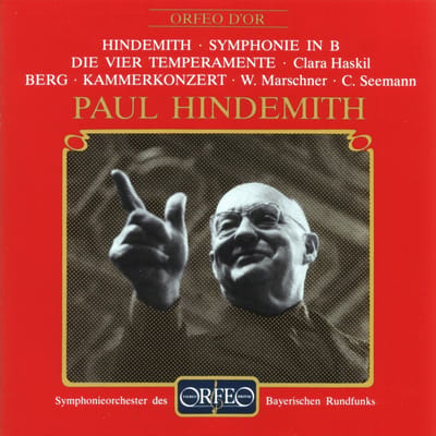Clara Haskil, Symphonieorchester Des Bayerischen Rundfunks, Paul Hindemith - Hindemith: Symphonie, Die 4 Temperamente | Berg: Kammerkonzert (CD) (Remastered)