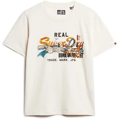 Superdry - Tokyo T-shirt met relaxte pasvorm - Dames - T-shirts
