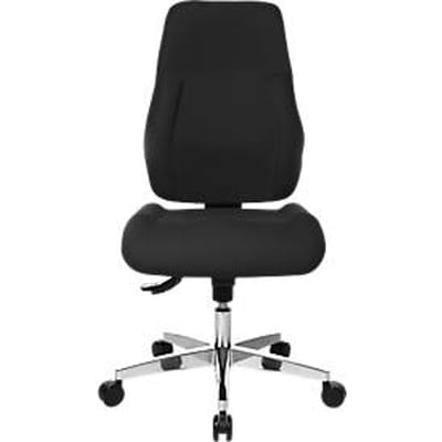 Topstar bureaustoel FEEL GOOD, synchroonmechanisme, zonder armleuningen, hoge rugleuning, grote kuipzitting, zwart