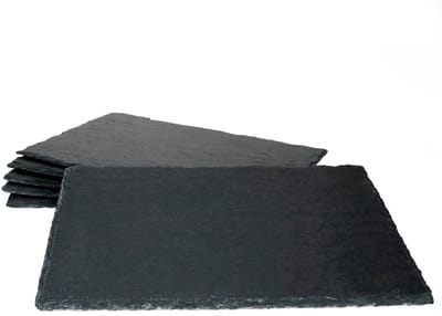 Set van 6 leisteenplaten 20x30 cm - 23464665