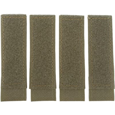 4 Pièces Patch Crochet et Boucle Nylon Crochet et Boucle Coussin d'Attache Molle pour Gilet d'Entraînement Chasse vert