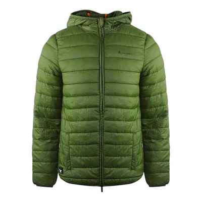 Aquascutum Gewatteerd logo-jack heren Londen (Groen)