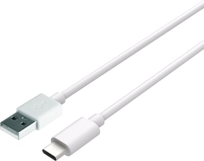 Cazy USB naar USB C Kabel - Oplader - Oplaadkabel Geschikt voor Apple / Iphone oplader - 20cm - Wit