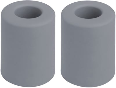 Benson Deurbuffers / deurstoppers rubbers - 2x - grijs - 50 x 35 mm - met schroefbevestiging