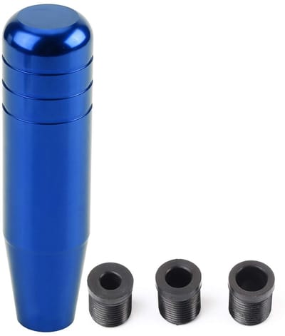 Dailygoody - Universele Versnellingspook - Ergonomisch - Blauw - Aluminium - Geschikt voor de meeste voertuigen - 13 cm lang