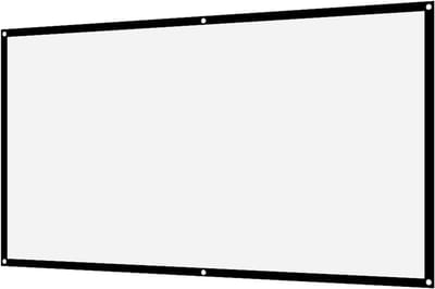 Projectiescherm - Beeldoek - Buitenfilm Kijken - Inclusief Ophangset - 100 inch - Wit