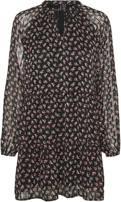 VERO MODA - VMSOFIA L/S V-NECK SHORT DRESS WVN POP7 - Dames - Mini jurken