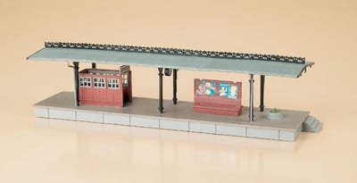 Model Spoorweg Gebouw - Station met Tunnel - Hobby Modelbouw - Gedetailleerd Ontwerp - 225 x 60 x 57 mm
