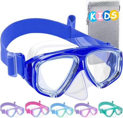 Thijox - Onbreekbare Zwembril voor Kinderen 3-14 Jaar met Neusbescherming, Anticondens, Waterdicht, Ideaal voor Zwembad, Strand en Snorkelen