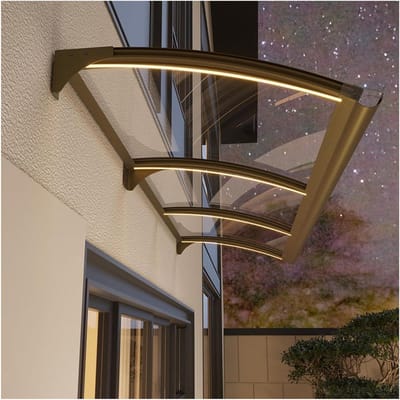 Deurluifel - Buitentent - Bescherming tegen regen - Dubbelzijdige UV-laag - 60x280cm - Transparant