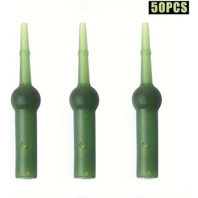 1set/50pcs Accessoires Pêche Carpe, Style Européen Pêche Banc Petit Tube Tour Tuyau, Tube Queue Pointue Tuyau Caoutchouc Accessoires Matériel de Pêche Pack of 50
