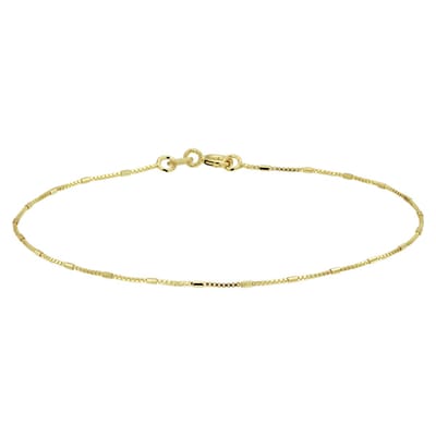 Marie Celeste armband venetiaans en staafjes 0,9 mm 18 cm - Goud
