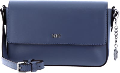 DKNY Leren Schoudertas Avondtas Bryant Sutton Crossbody Bag Steel Blue Blauwgrijs