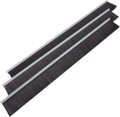 Borstelstrips Brievenbus - Tochtstrips Afdekking - Post Beschermen - Robuuste Nylon Constructie - 30x3x0.5cm - Zwart