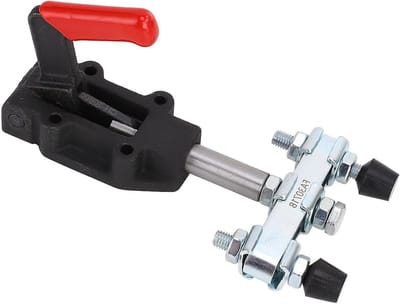 Dubbele Spanklem - Druk Klem - Lassen Boren - 600 Kg Klemkracht - 32 mm Slag - Blauw Verzinkt