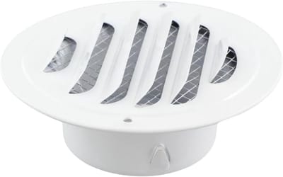 Ventilatierooster Rond - Lucht Uitlaat - Luchtcirculatie Bevorderen - Fijn Netwerk Design - 20 cm Diameter - Zilverkleurig