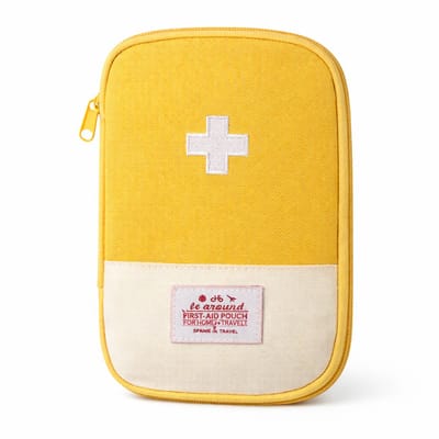 S&D | EHBO Tasje - opbergtasje (leeg) - Geel - KLEIN - Opbergetui / Organizer