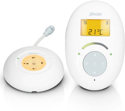 Alecto DBX120 - Full Eco DECT Babyfoon - Babyfoon zonder Camera - Wit