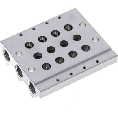 G1/8'' Manifold 4-Stations Festo 566560 VABM-L1-10S-G18-4