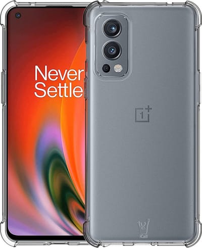 Hoesje geschikt voor OnePlus Nord 2 - Anti Shock Proof Siliconen Back Cover Case Hoes Transparant